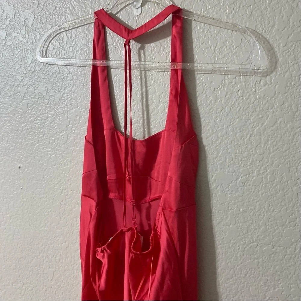 NEW Free People Happy Hour Midi Slip Strawberry Spritz